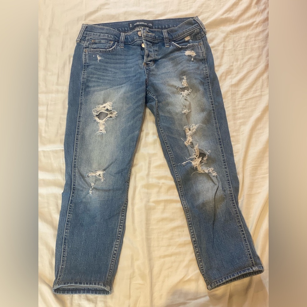Hollister Cropped Vintage Boyfriend Jeans